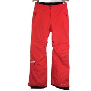 Columbia Women’s Omni-Tech Winter Ski Snowboard Pants Neon Orange Size Small